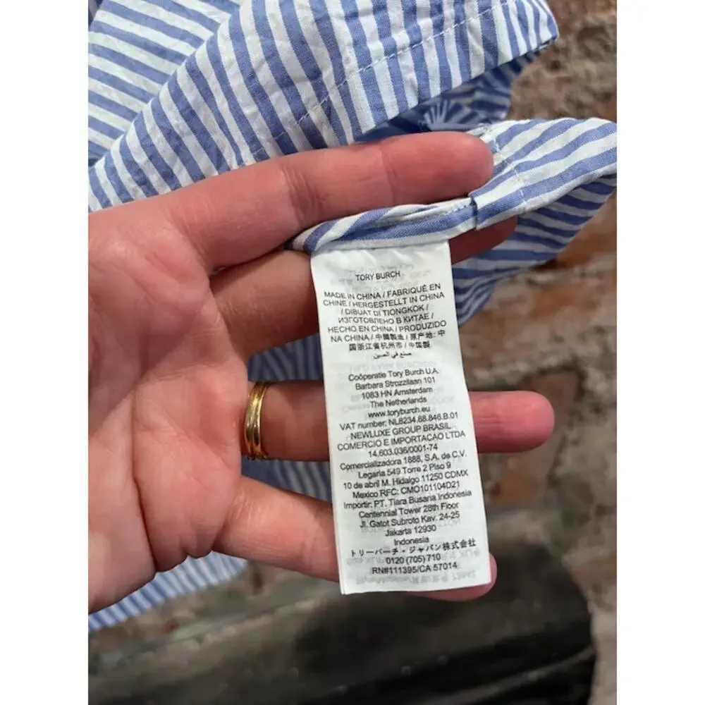 Tory Burch Embroidered Beach Tunic Coverup - Picture 3 of 5